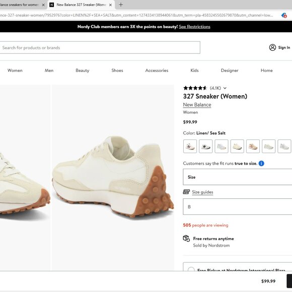 New Balance 327 Womens Sneakers - Picture 4 of 4